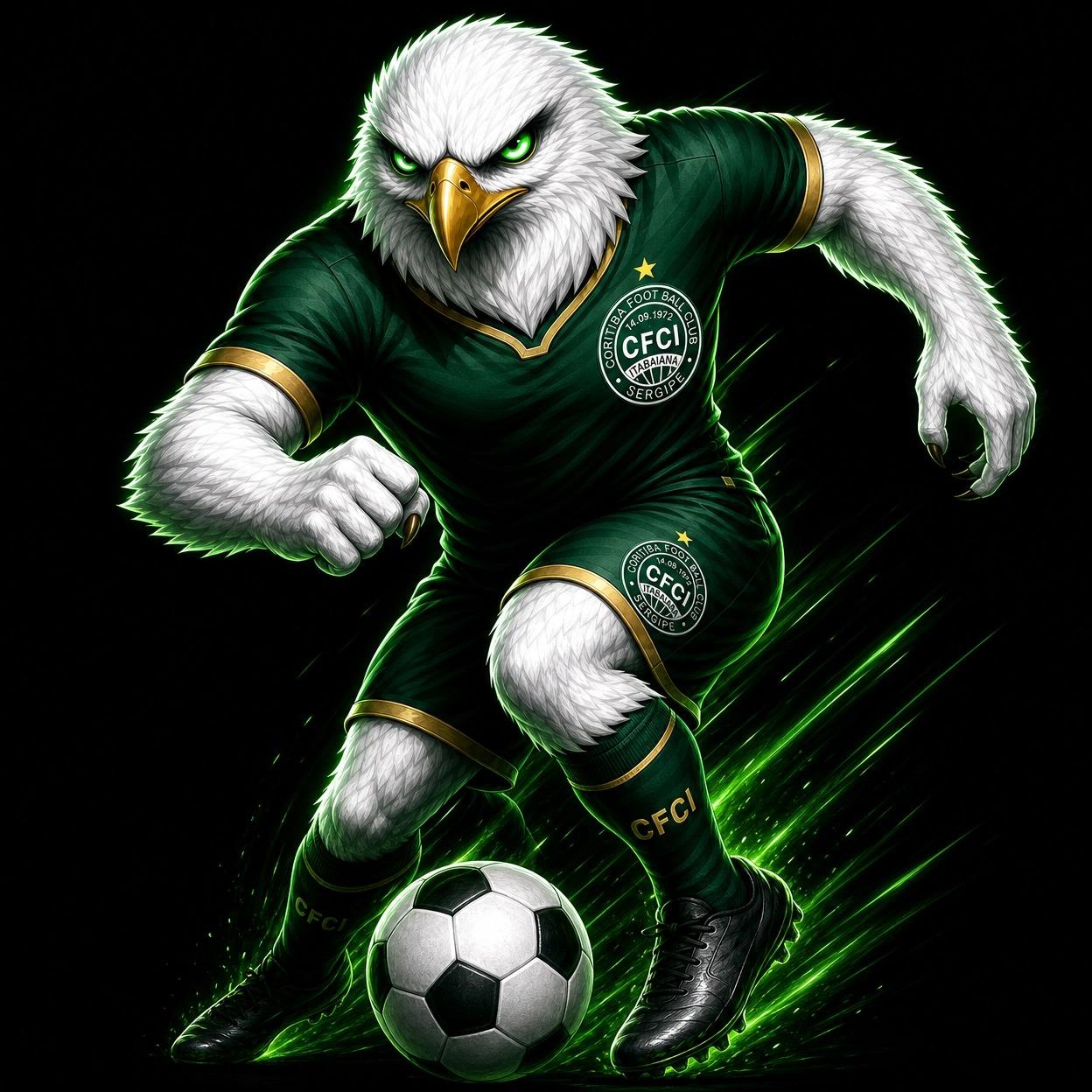 Falcão Coritiba jogando bola