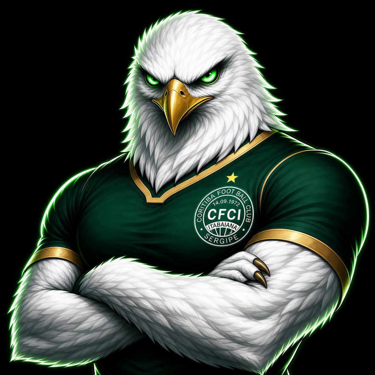 Mascote Falcão branco Coritiba Foot Ball Club Itabaiana Sergipe