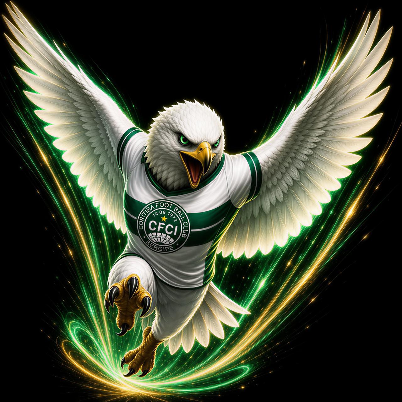 Falcão voando Coritiba